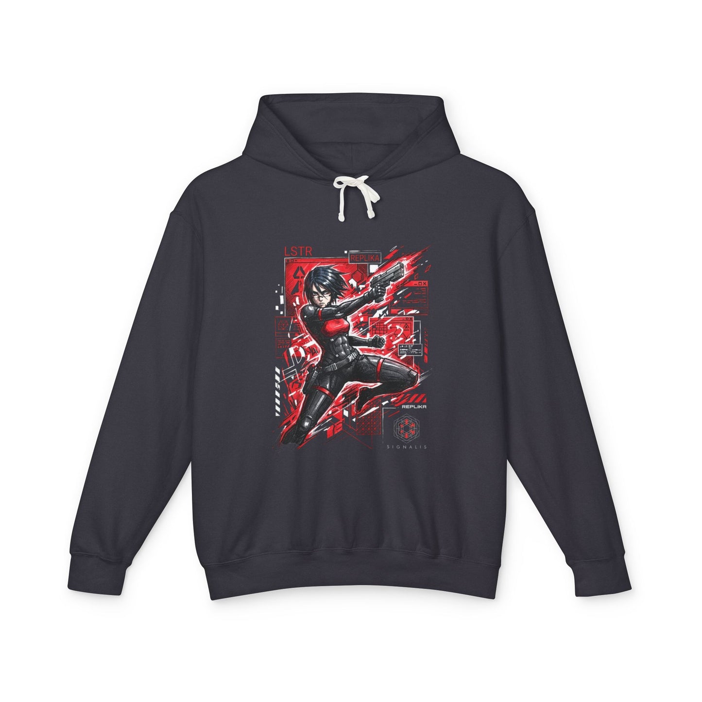 Signalis Off-World Facility Nightmarish Encounters Pixel Horror Unisex Premium Hoodie