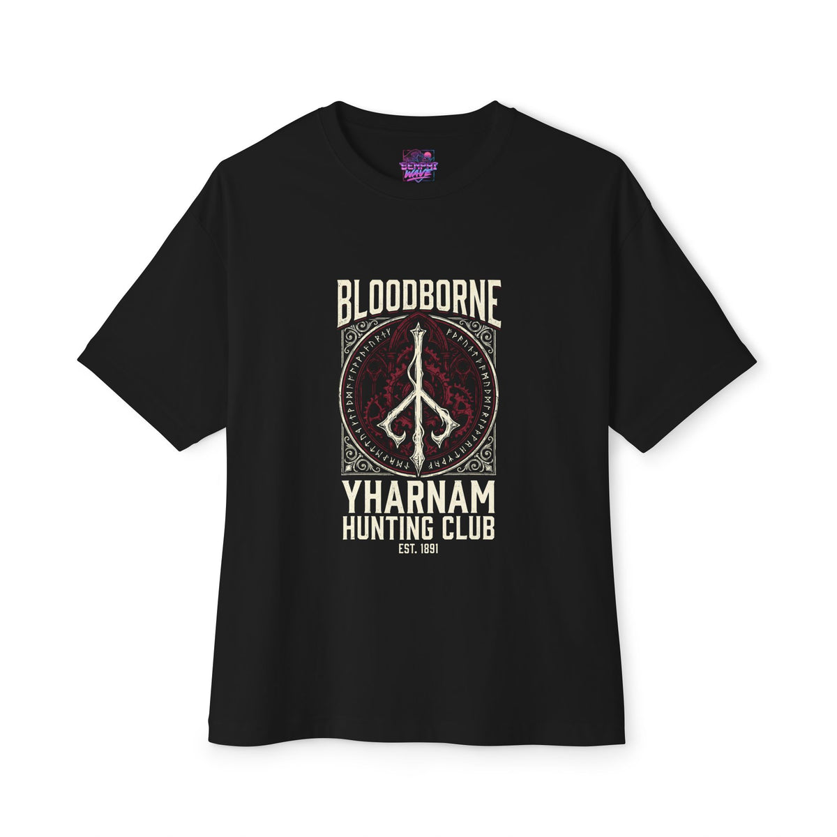 Bloodborne Yharnam Hunting Club Hunter's Mark Rune Oversized T-Shirt