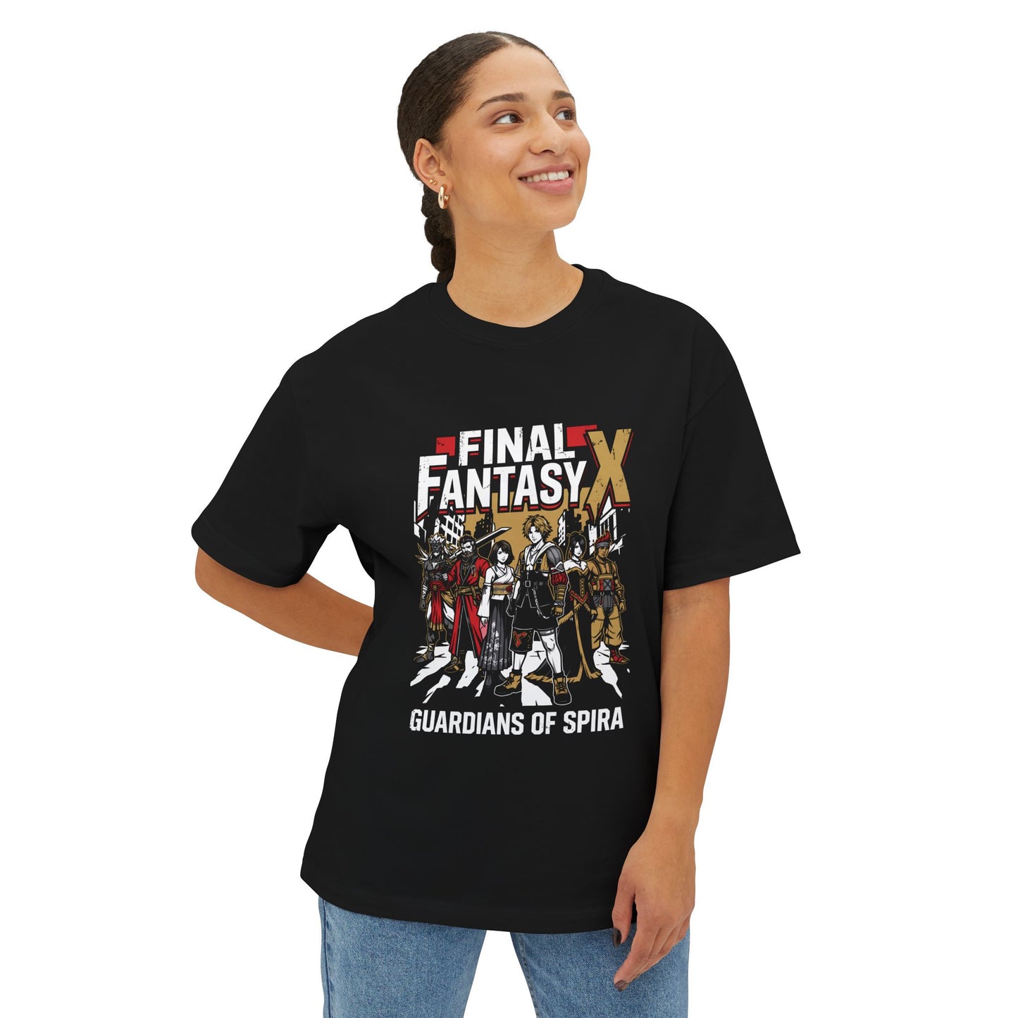 Final Fantasy X Blitzball Champion – Tidus Spira Hero Premium Oversized Unisex T-Shirt
