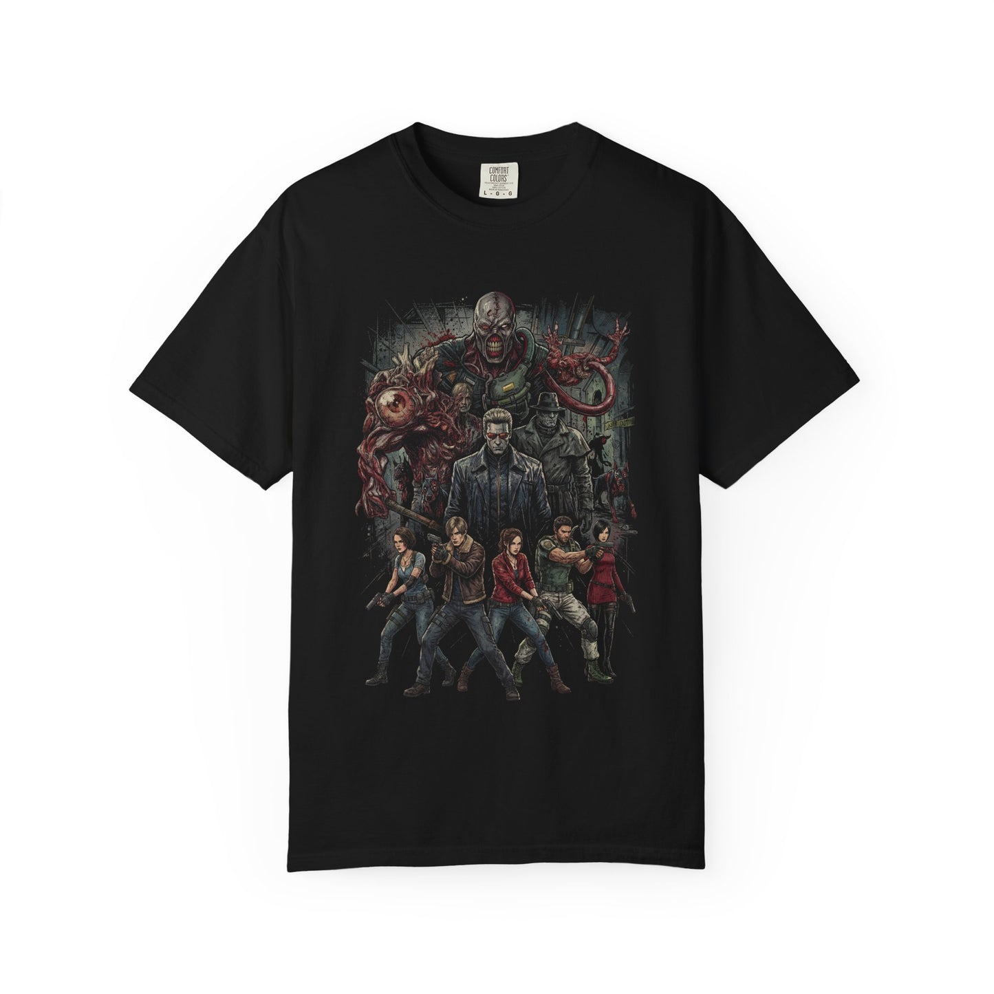 RE Jill Valentine Grace Ashcroft Chris Redfield Ada Wong Villains Art Premium T-Shirt