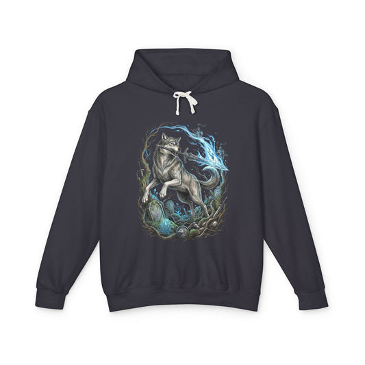 Great Grey Wolf Sif Majestic Wolf Knight Unisex Premium Hoodie