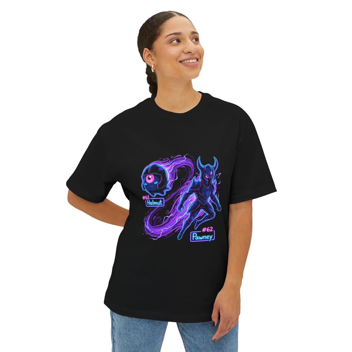 Helmut Pawney Aniimo Evolution Line Neon Glow - Oversized Premium Tee