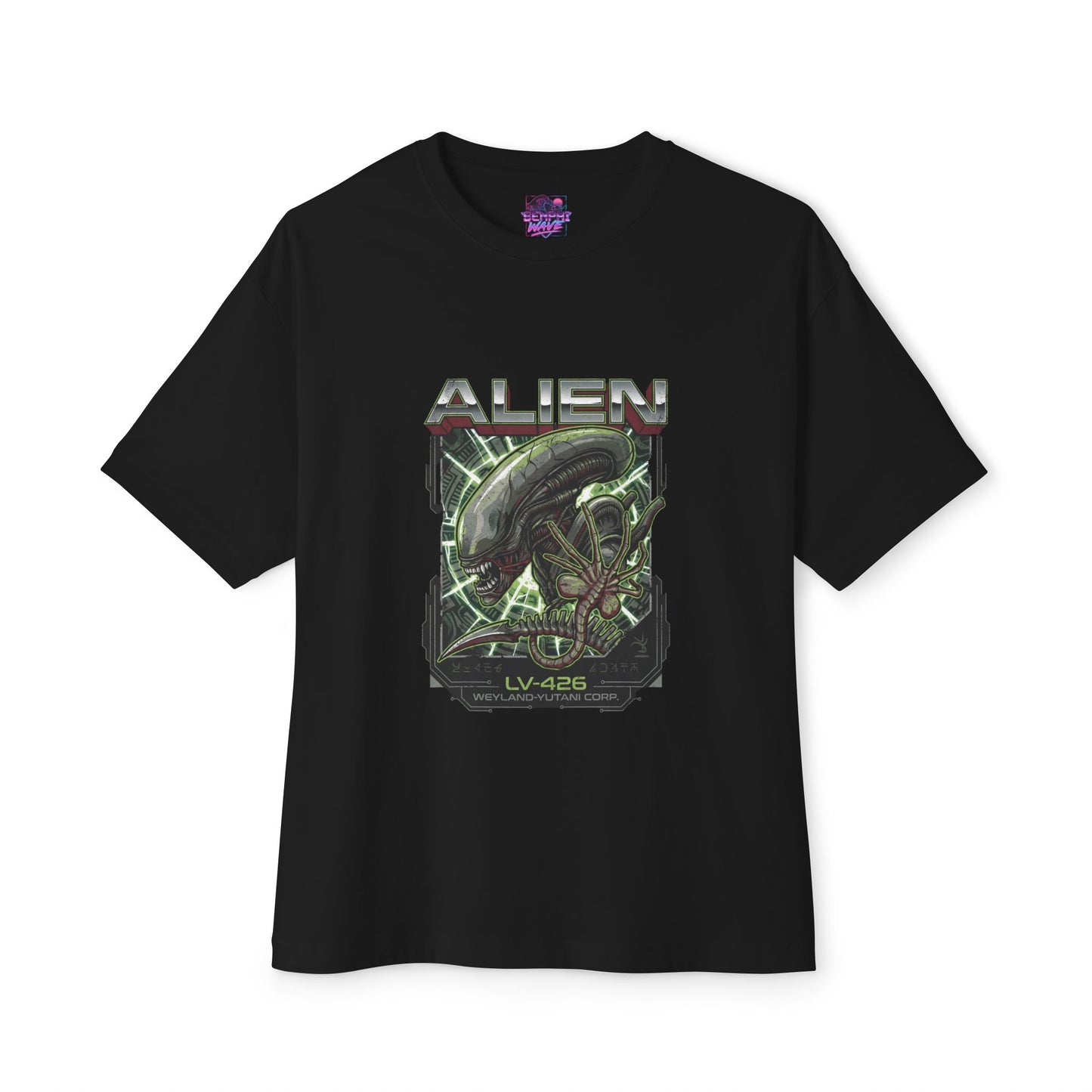 Xenomorph Alien Movie: Perfect Organism H.R. Giger Design Premium Oversized Unisex T-Shirt