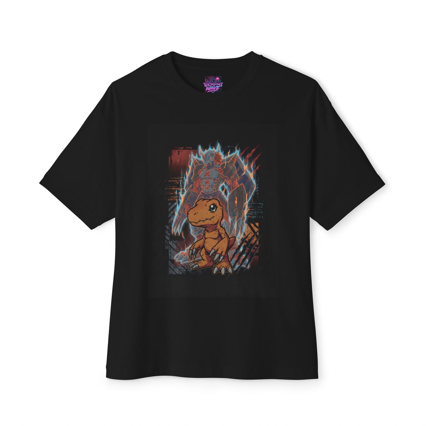 Agumon and Evolutions: Digi-Destined Partner Premium Oversized Unisex T-Shirt