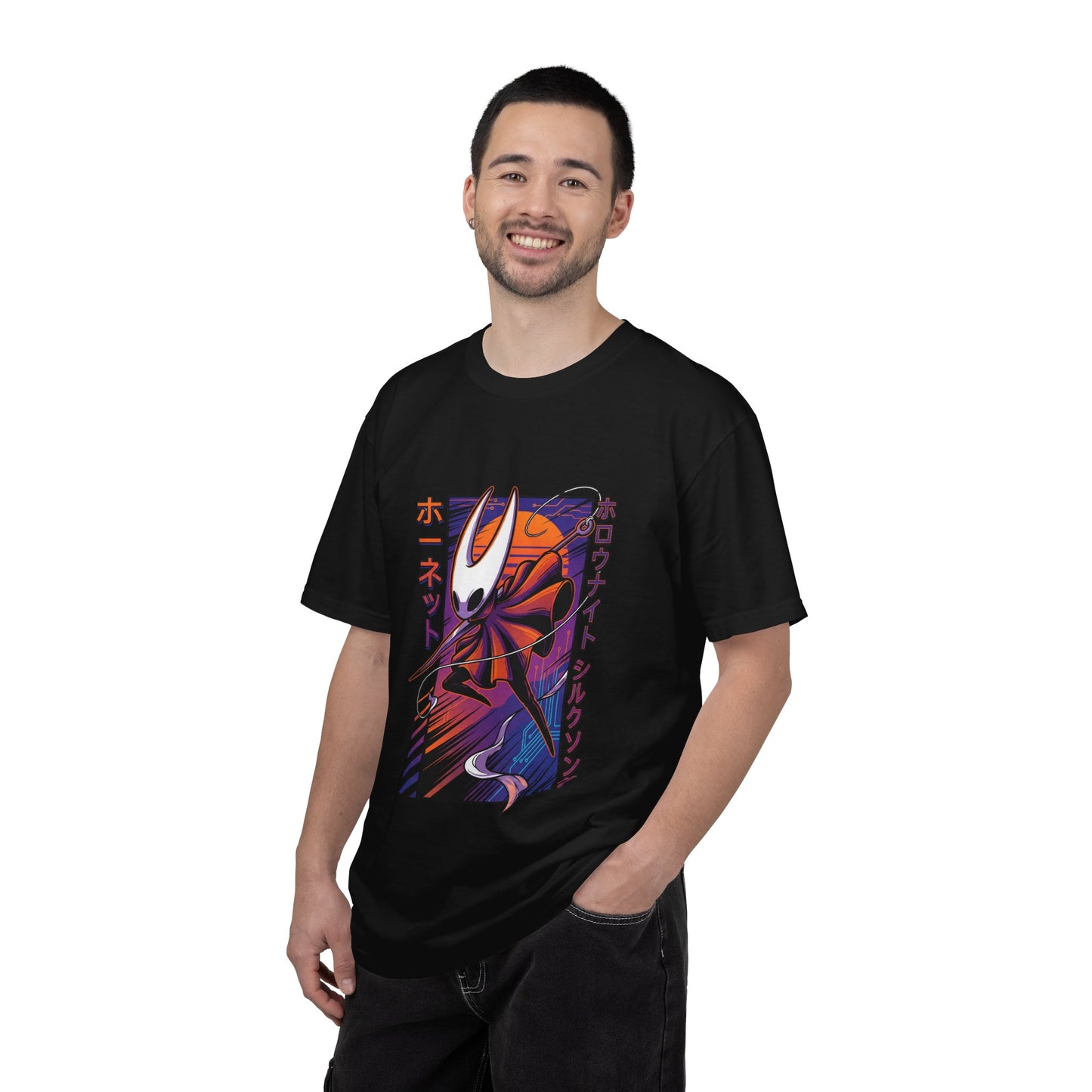 Hornet Silksong Vaporwave – Neon Needle Princess Premium T-Shirt