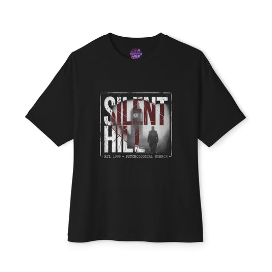 Silent Hill 1: Foggy Streets & Siren Horror Premium Oversized Unisex T-Shirt