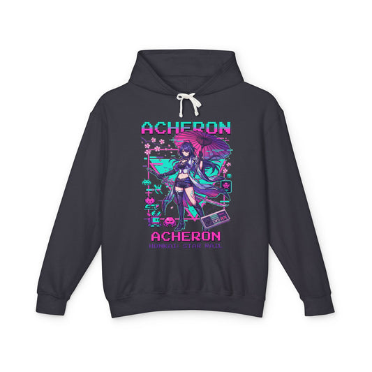Hoodie Acheron Honkai Star Rail Retro Arcade | Galaxy Ranger Nihility Emanator Crimson Blade