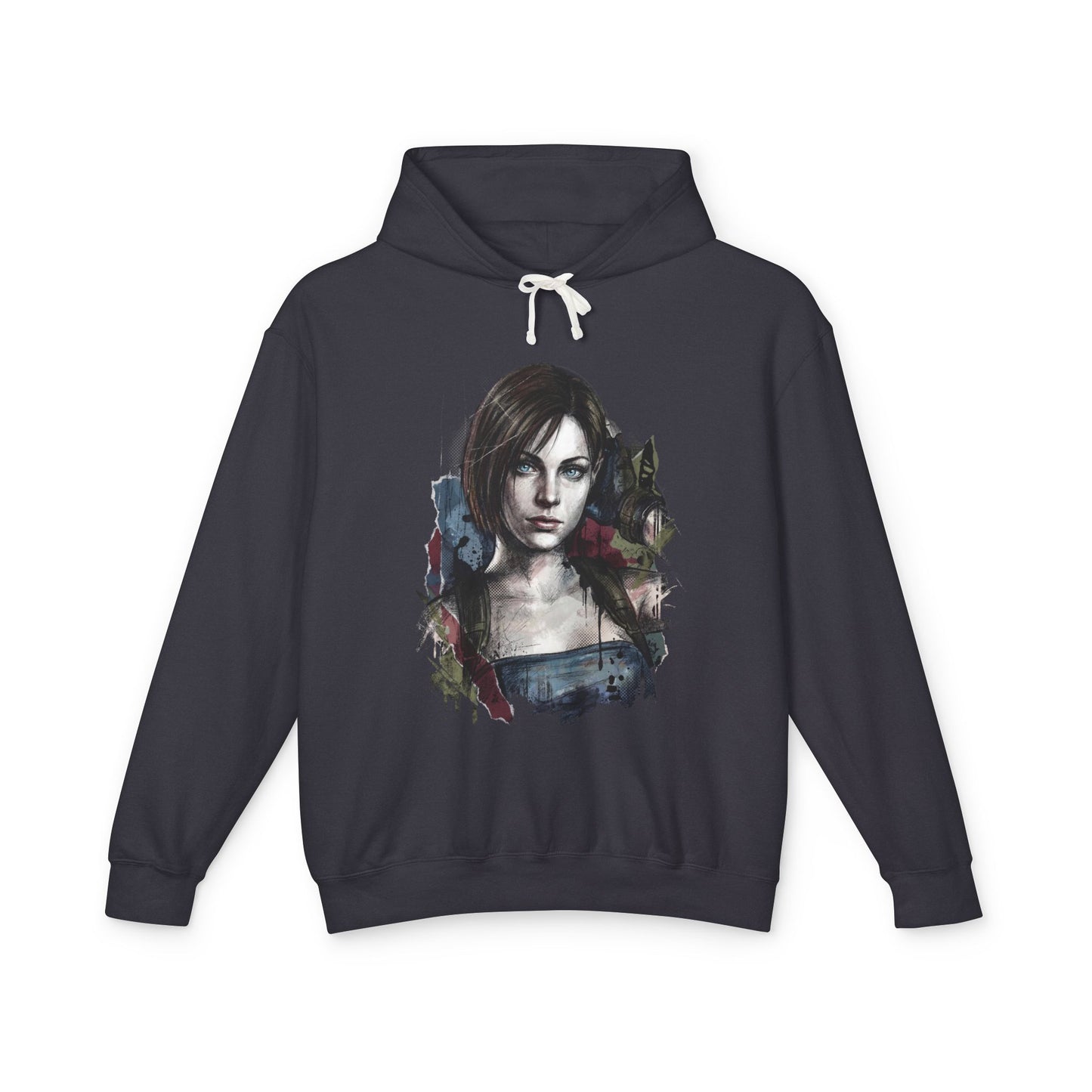 Jill Valentine RE1 Bravo Team Mansion Rescue Portrait Unisex Premium Hoodie