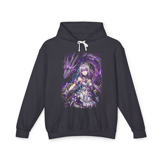 Castorice HSR Ethereal Beauty Silver Hair Violet Eyes Portrait Unisex Premium Hoodie
