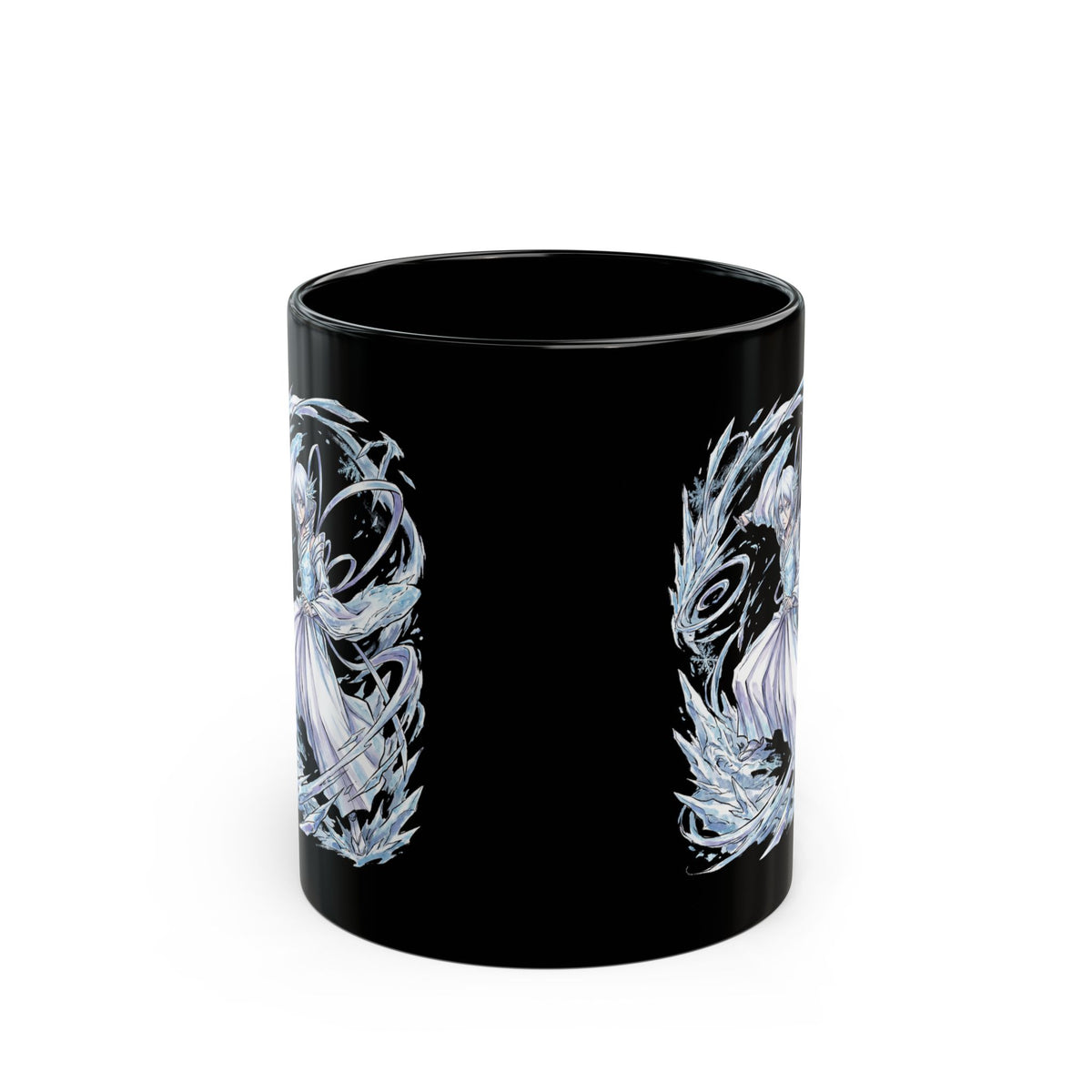Bleach Rukia Kuchiki Sode no Shirayuki Ice Warrior Black Mug