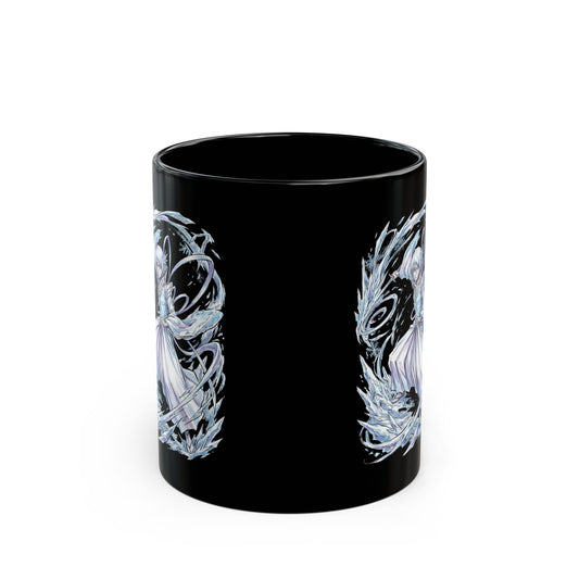 Bleach Rukia Kuchiki Sode no Shirayuki Ice Warrior Black Mug