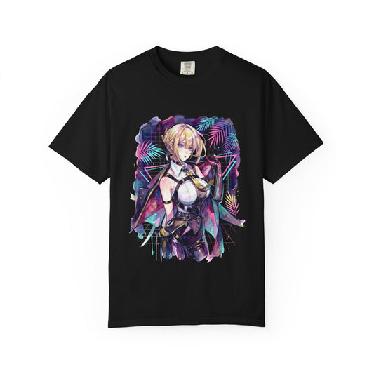 Evelyn Chevalier ZZZ Red Burning Tethers Portrait Premium T-Shirt