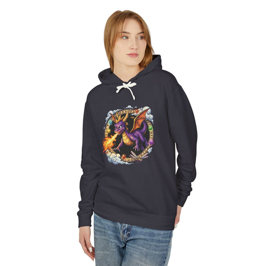 Spyro the Dragon Classic Style – Horn Charge Sparx Buddy Dynamic Art Unisex Premium Hoodie