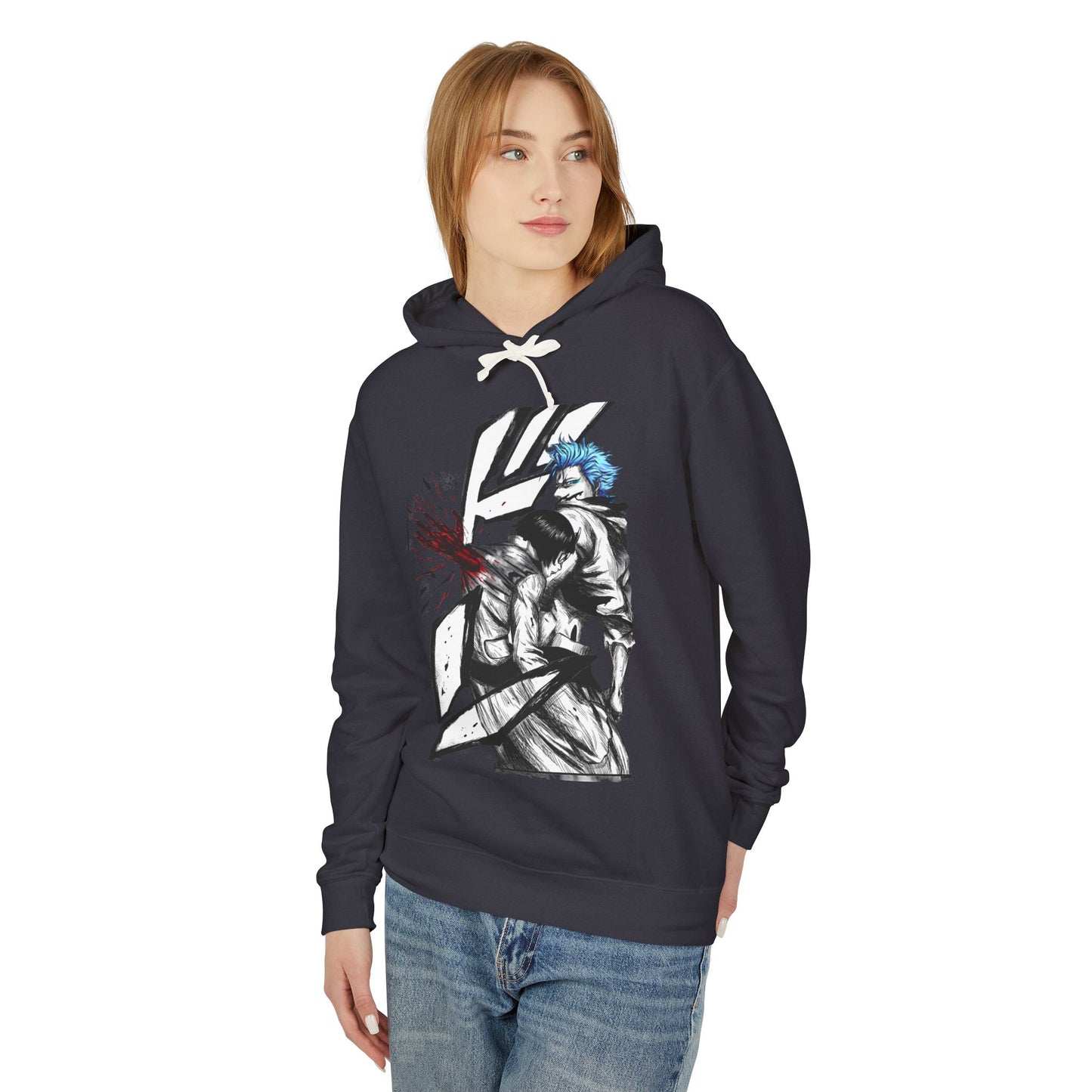 Sexta Espada Vibes Fan Design – Jagged Mask Fierce Fighter Unisex Premium Hoodie