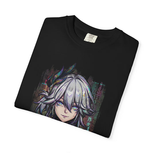 Yao Guang HSR Silvery White Hair Peacock Ponytail Icon Premium T-Shirt