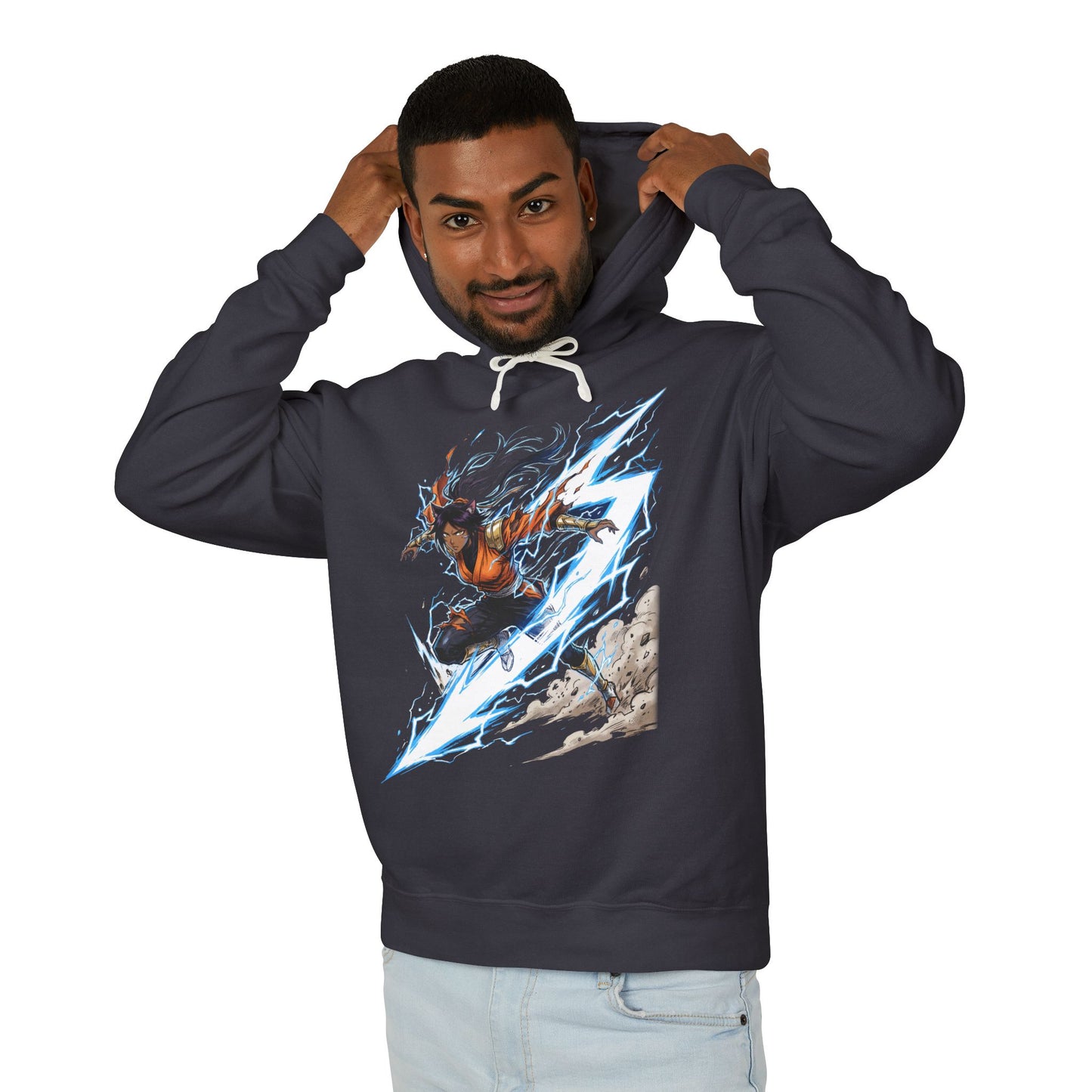 Bleach Yoruichi Shihouin God of Thunder Form TYBW 2026 Art Unisex Premium Hoodie