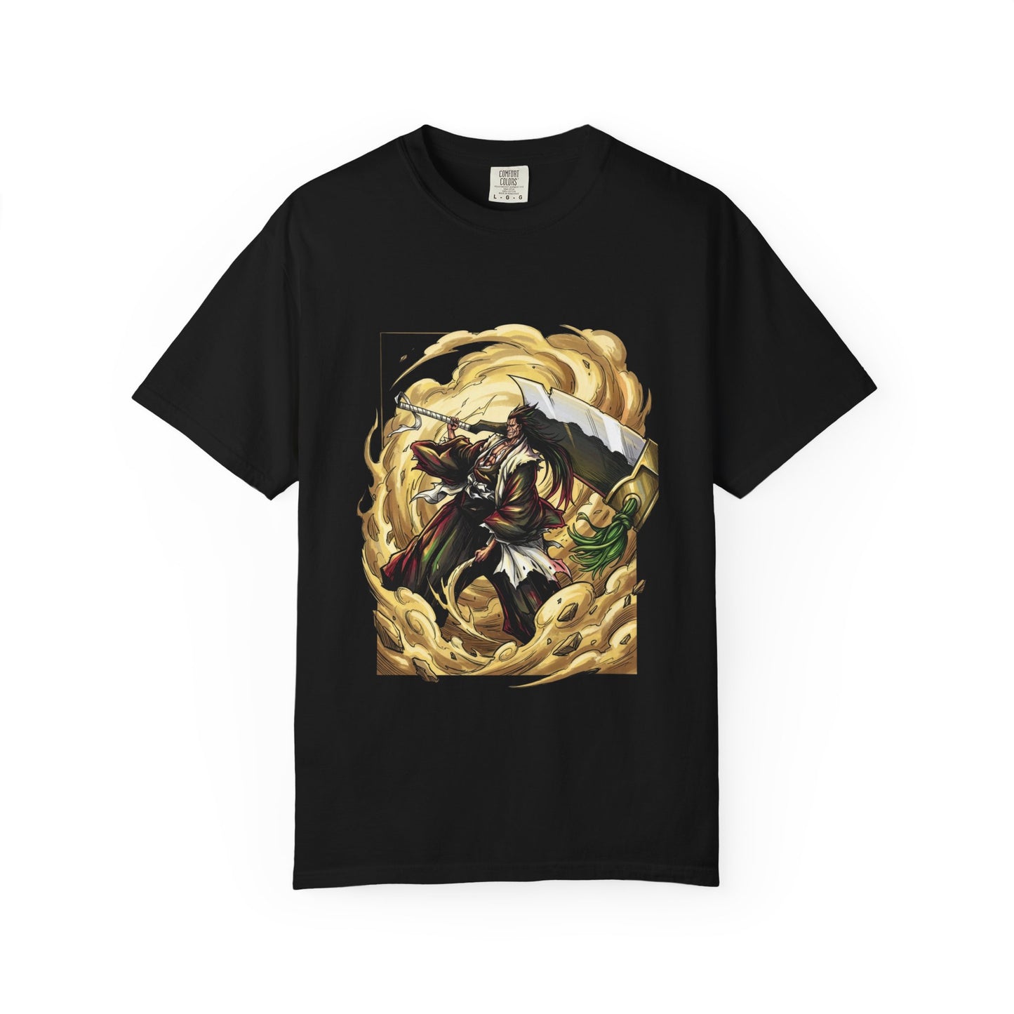 Shikai Kenpachi Zaraki Bleach Eyepatch Grin Warrior Portrait Premium T-Shirt