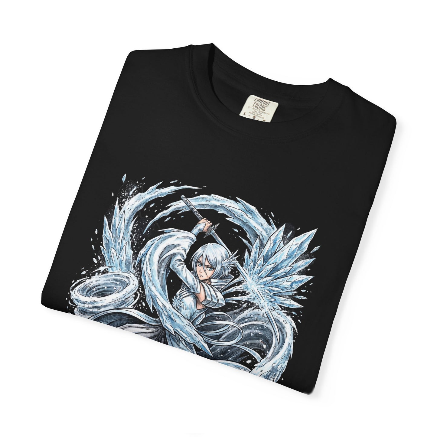 Bankai Rukia Kuchiki Bleach Violet Eyes Black Hair Design Premium T-Shirt