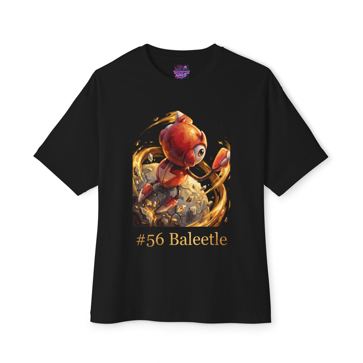 Baleetle Aniimo Gold Oil Painting Creature Art - Oversized Premium Tee