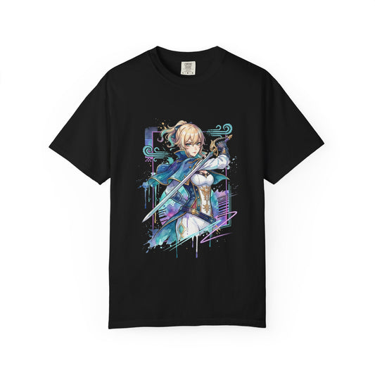 Genshin Impact Jean White Blue Outfit Favonian Devotion Icon Premium T-Shirt