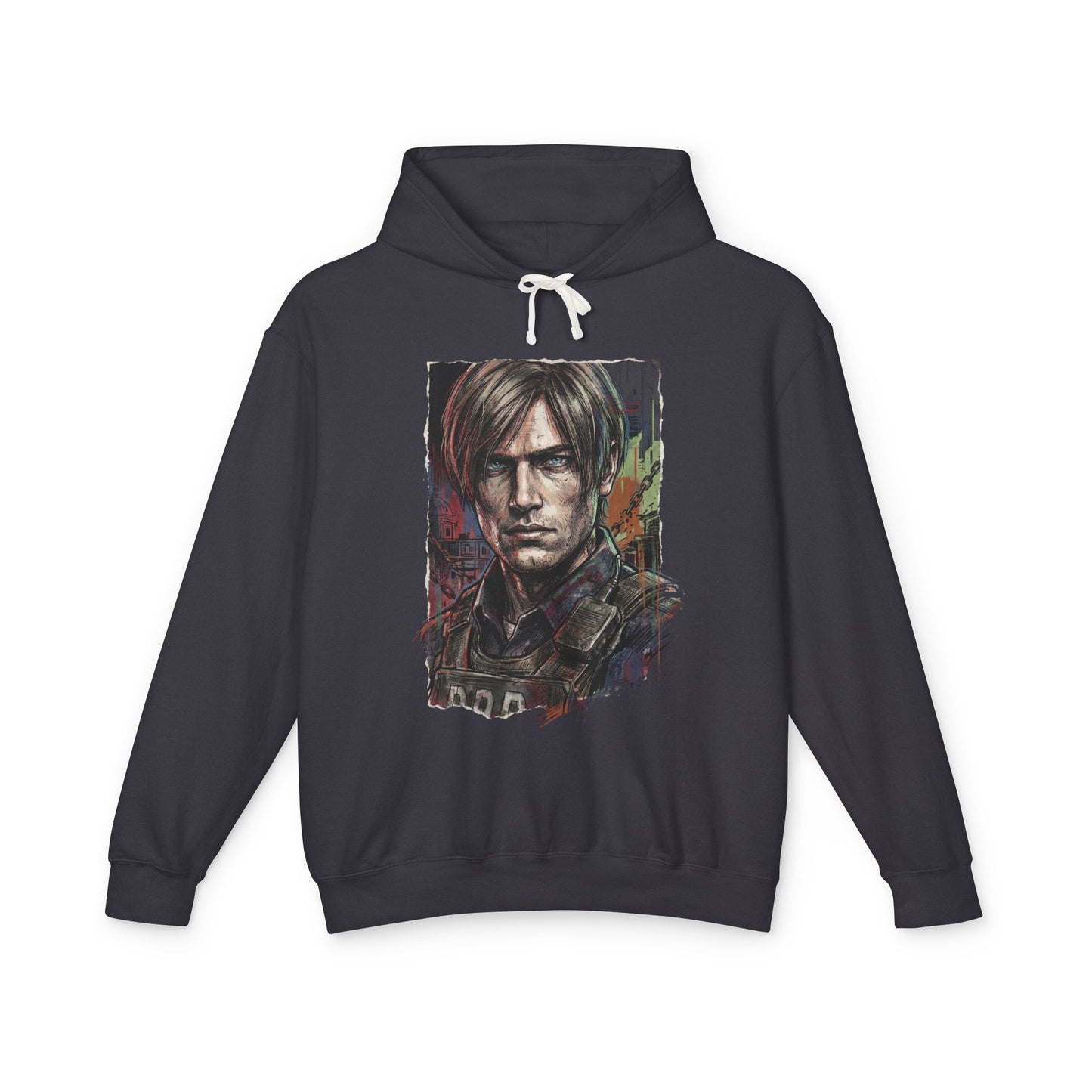 RE Requiem Leon S Kennedy Alligator Pistol MSBG Shotgun Portrait Unisex Premium Hoodie
