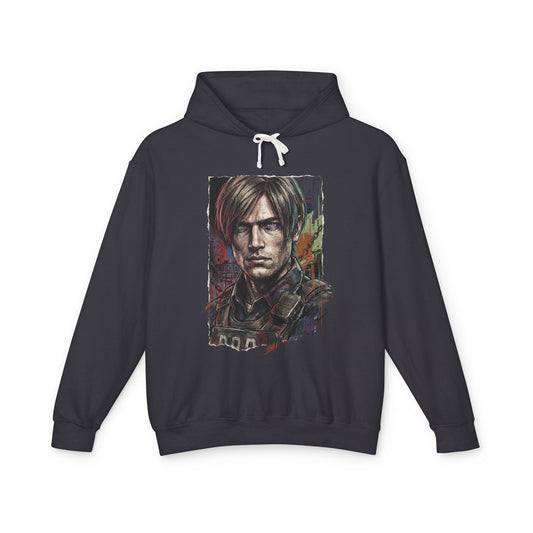 RE Requiem Leon S Kennedy Alligator Pistol MSBG Shotgun Portrait Unisex Premium Hoodie
