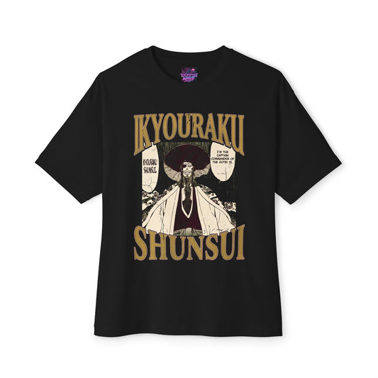 Shunsui Kyoraku Bleach 90s Vintage Streetwear Graphic Tee - Oversized Premium Tee
