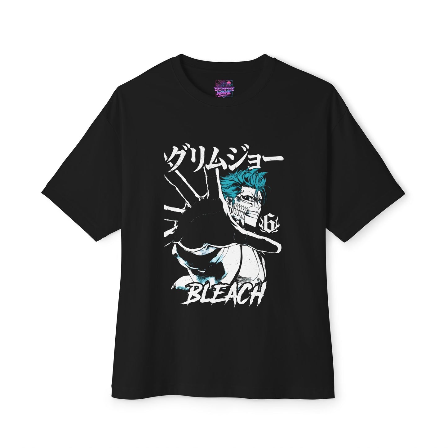 Grimmjow Jaegerjaquez Bleach Urban Streetwear Vaporwave Japanese Text Premium Oversized Unisex T-Shirt