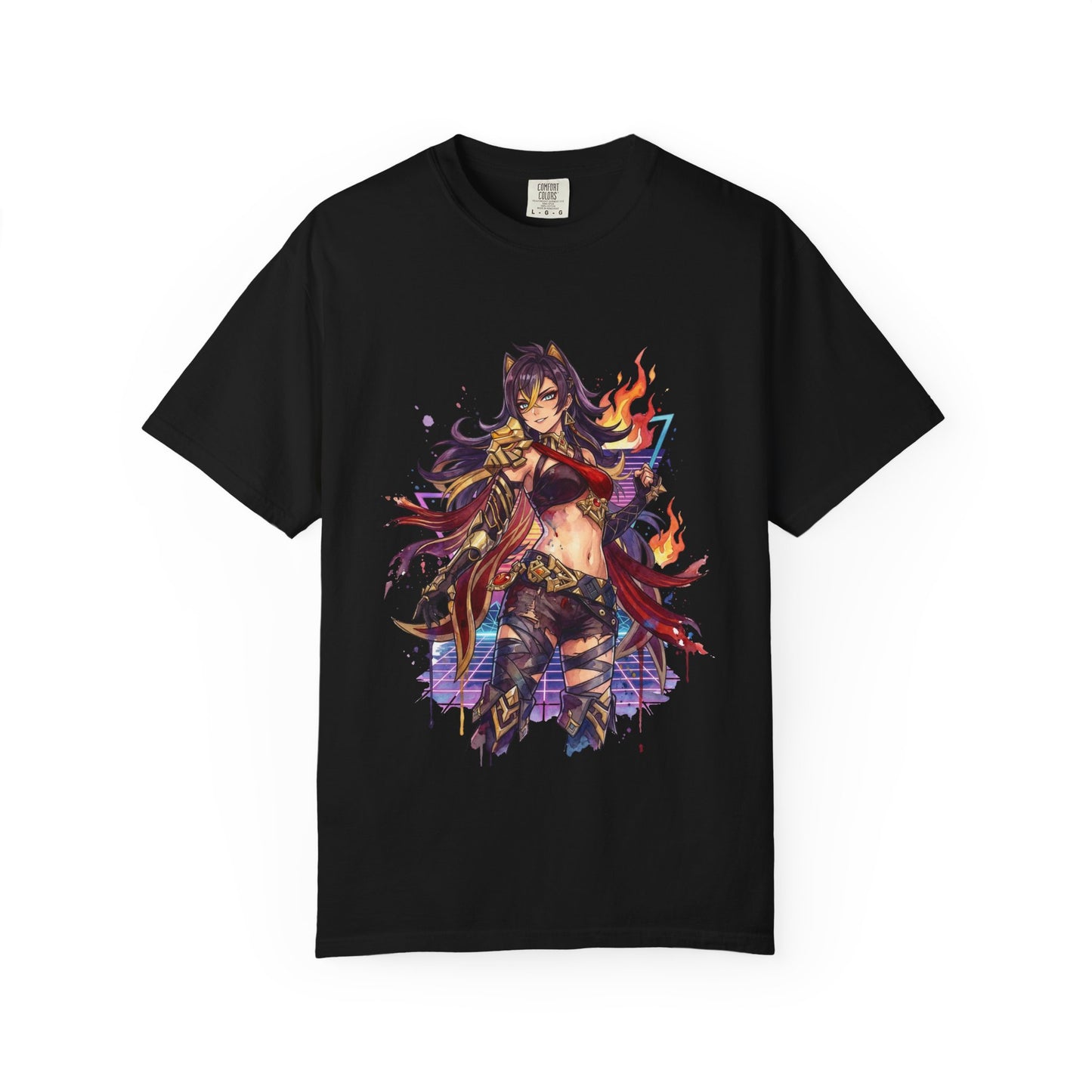 Genshin Impact Dehya Vaporwave Aesthetic Design Premium T-Shirt
