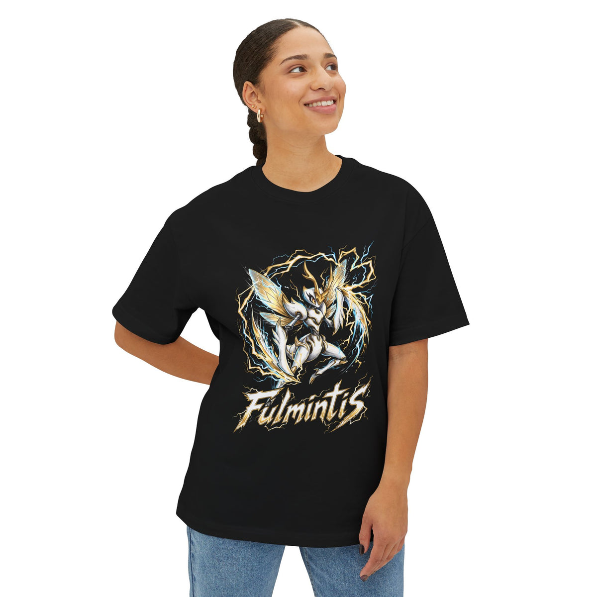 Fulmintis Aniimo Elemental Burst Creature Art - Oversized Premium Tee