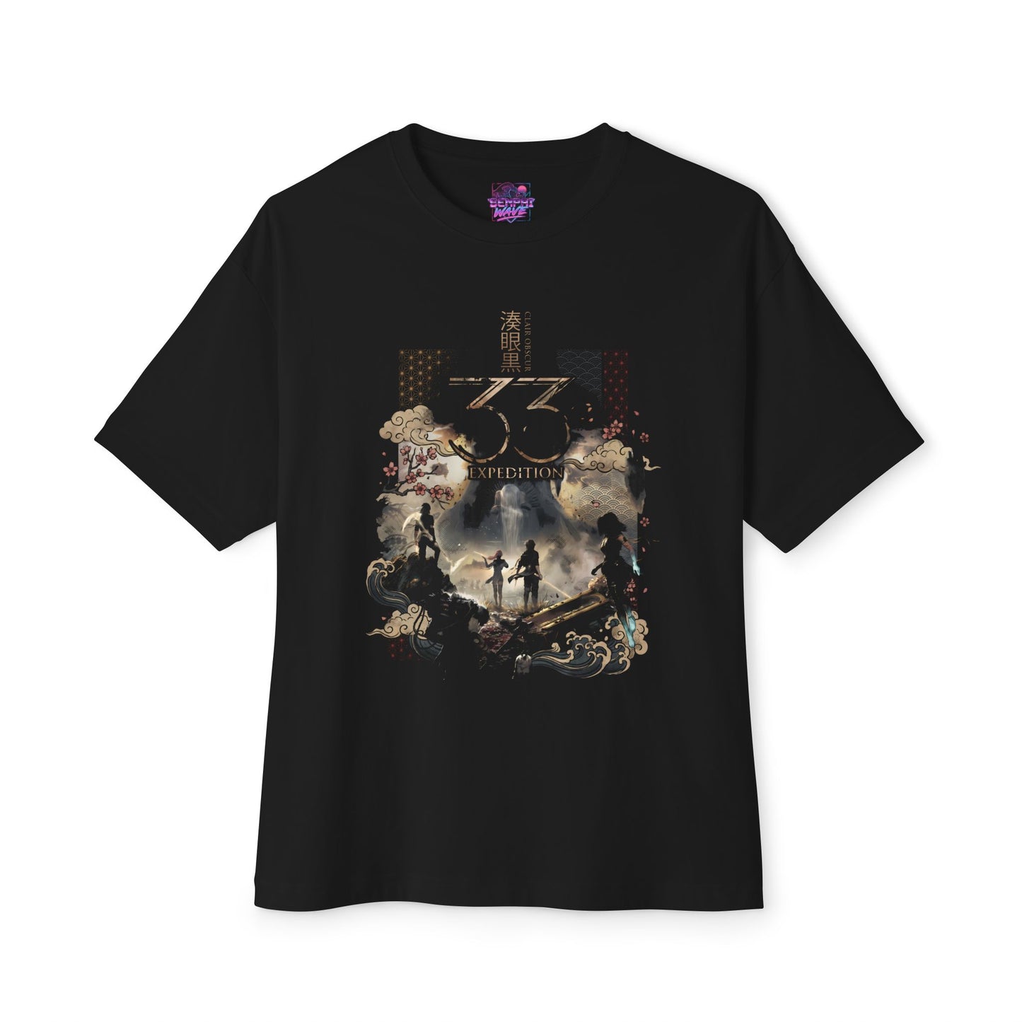 Clair Obscur Expedition 33: Streetwear Red Petal Gommage facing The Paintress Premium Oversized Unisex T-Shirt