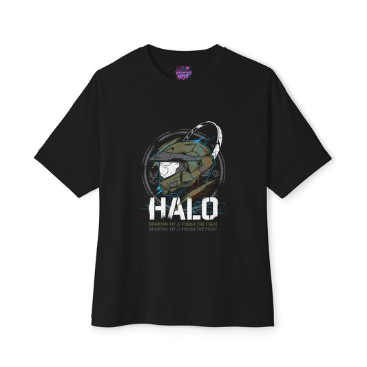 Master Chief Halo: Energy Sword & Plasma Rifle Premium Oversized Unisex T-Shirt