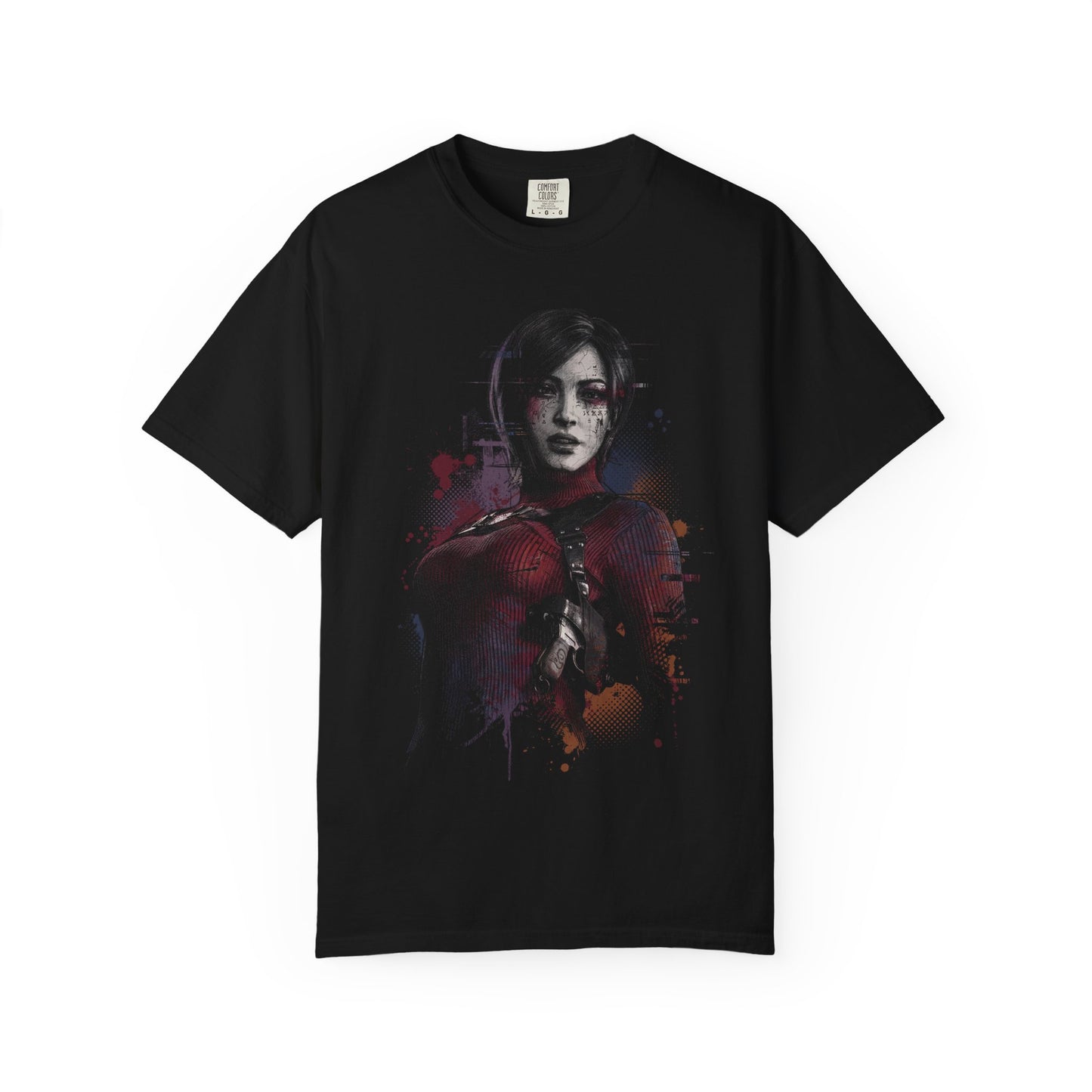 Ada Wong Resident Evil Red Dress Grappling Hook Spy Design Premium T-Shirt