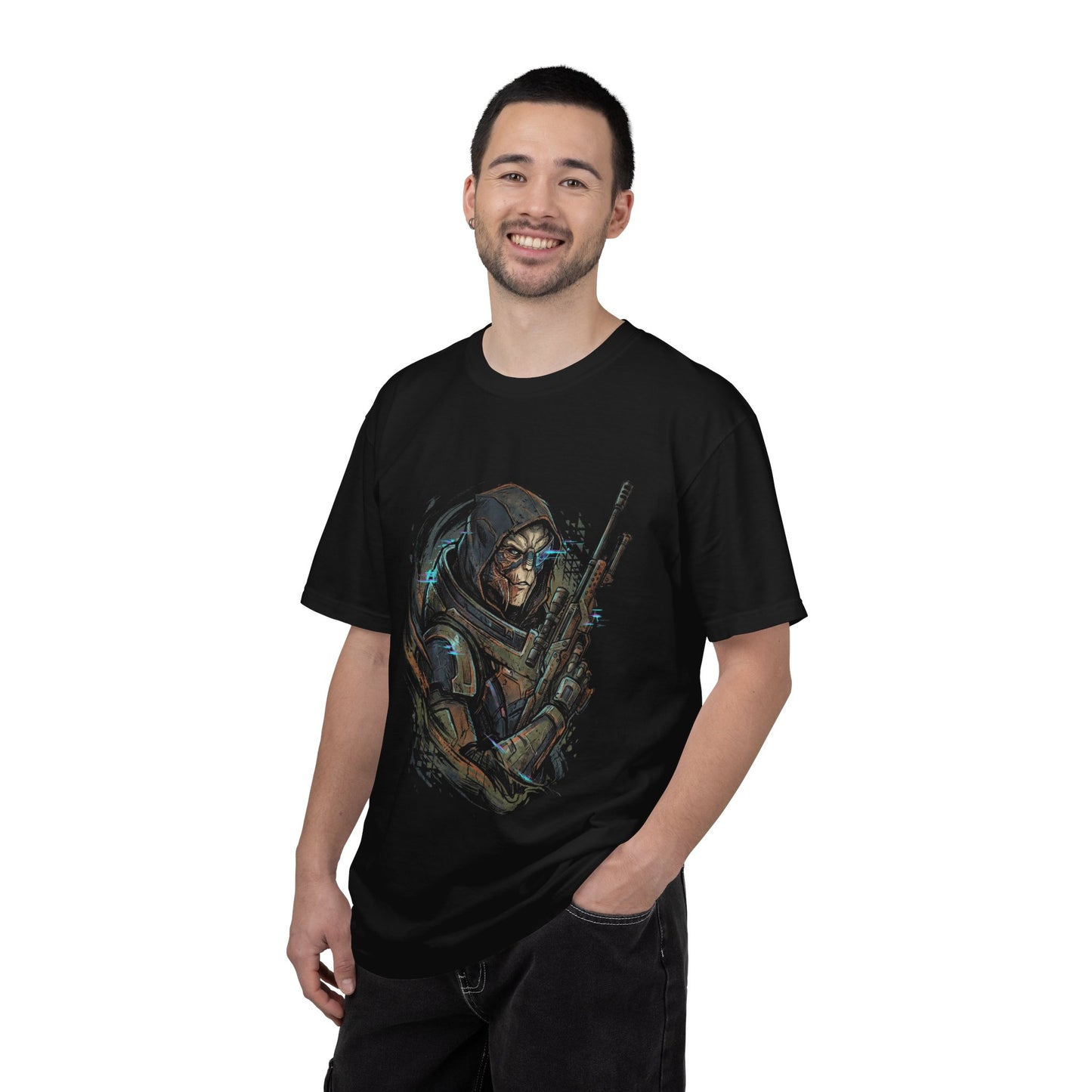 Mass Effect Garrus Vakarian Turian Sniper Calibrations Iconic Design Premium T-Shirt