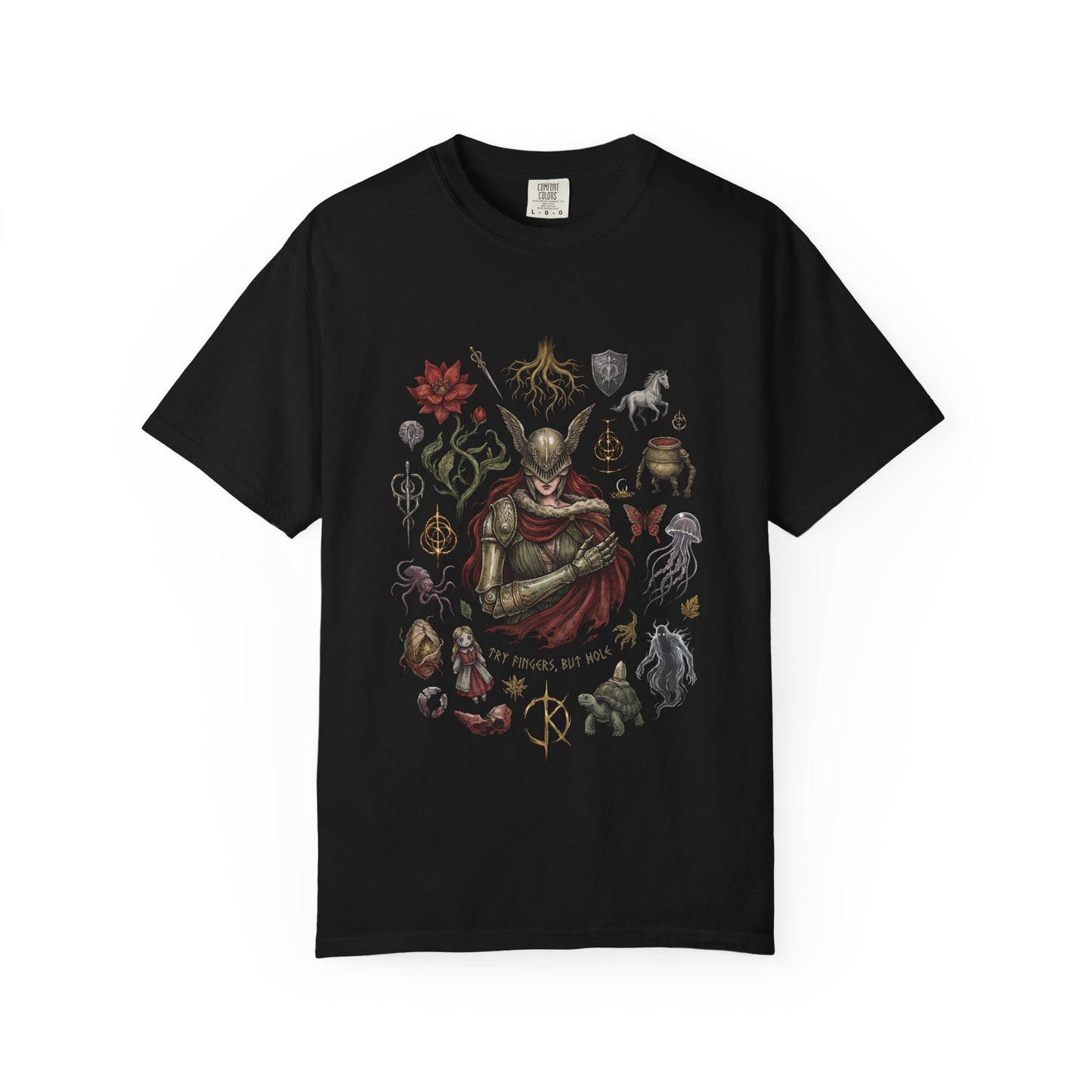 Elden Ring Malenia Winged Helm Prosthetics Portrait Premium T-Shirt