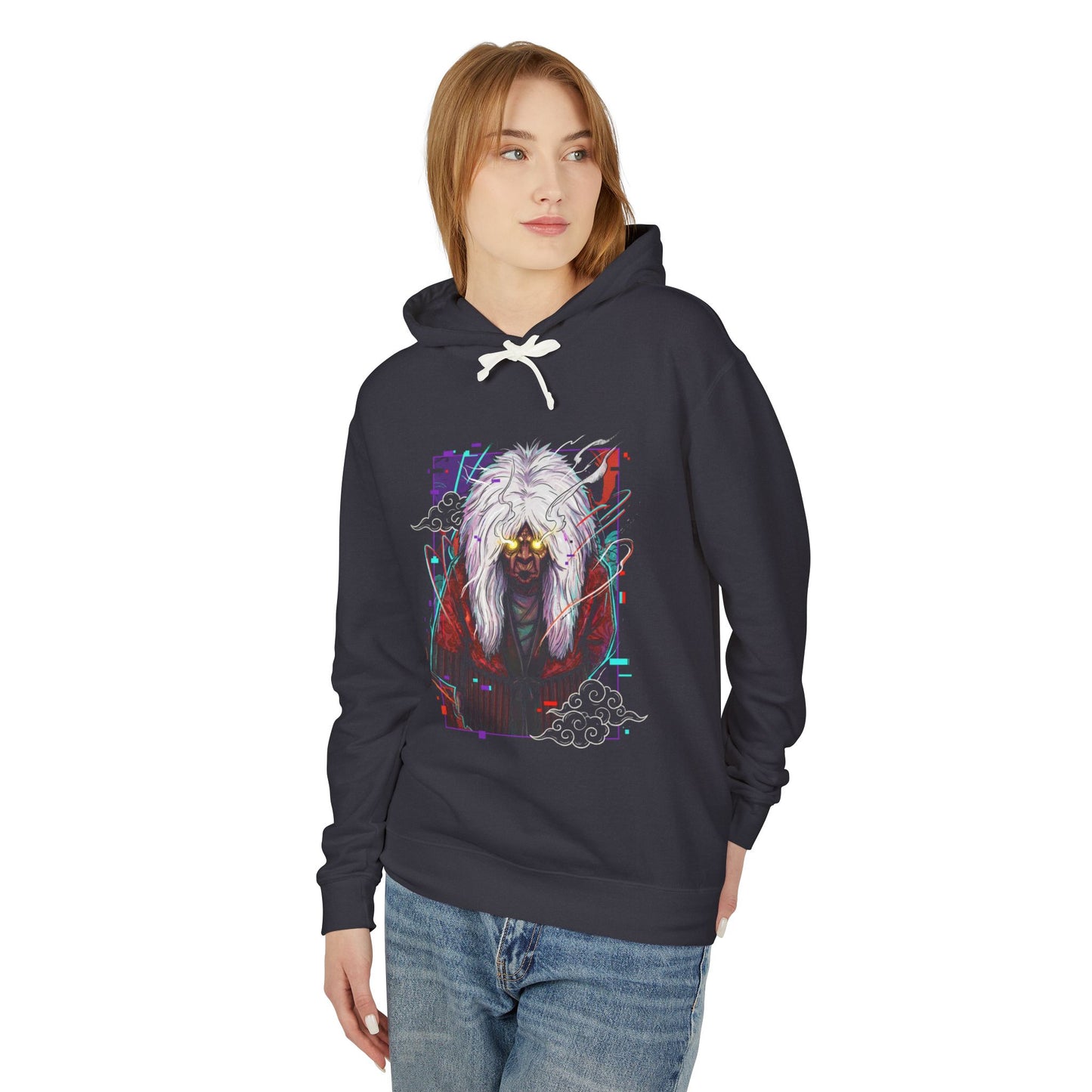 Turbo Granny Dandadan Occult Old Lady Portrait Unisex Premium Hoodie