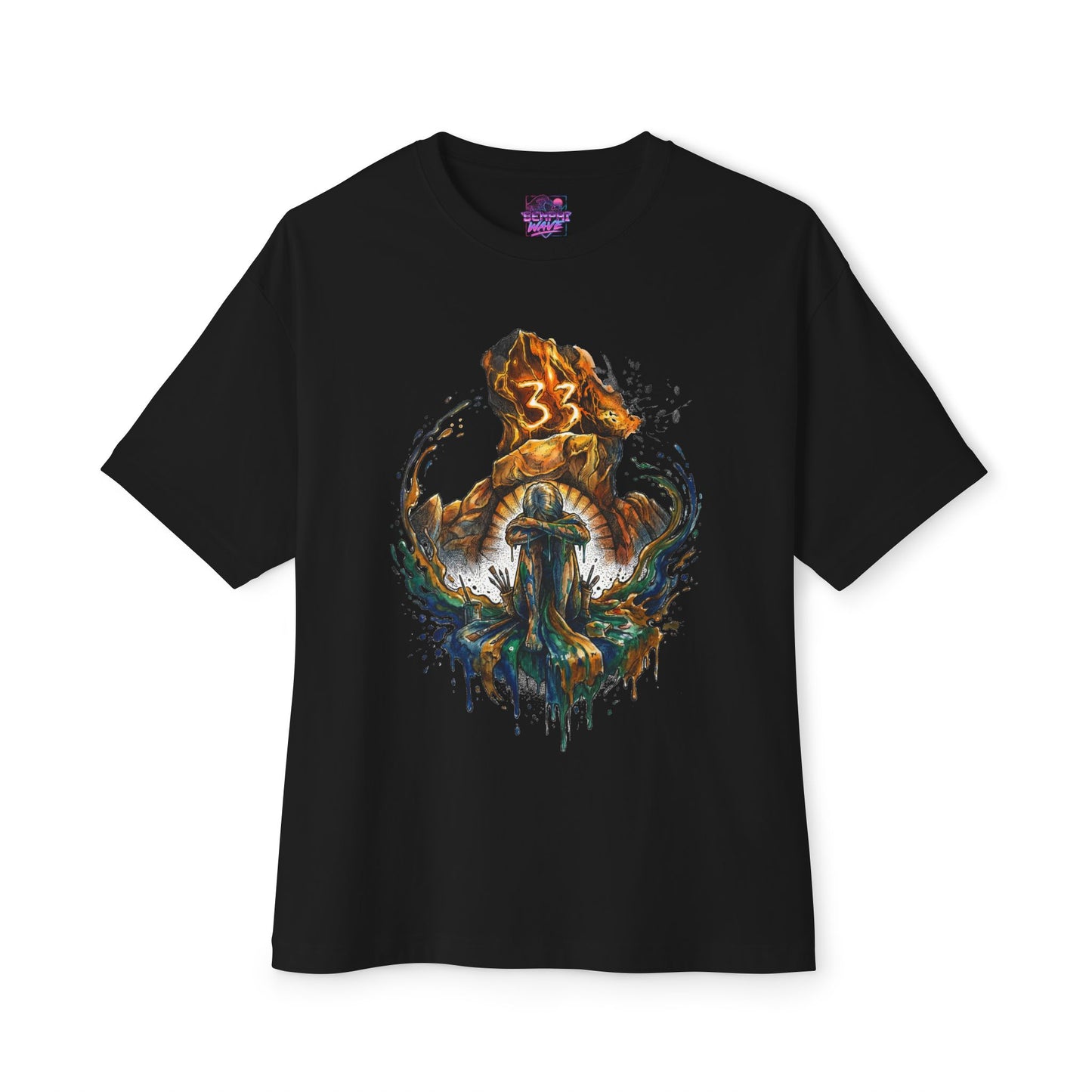 Clair Obscur Facing Paintress Retro JRPG Pixel Style Icon Premium Oversized Unisex T-Shirt