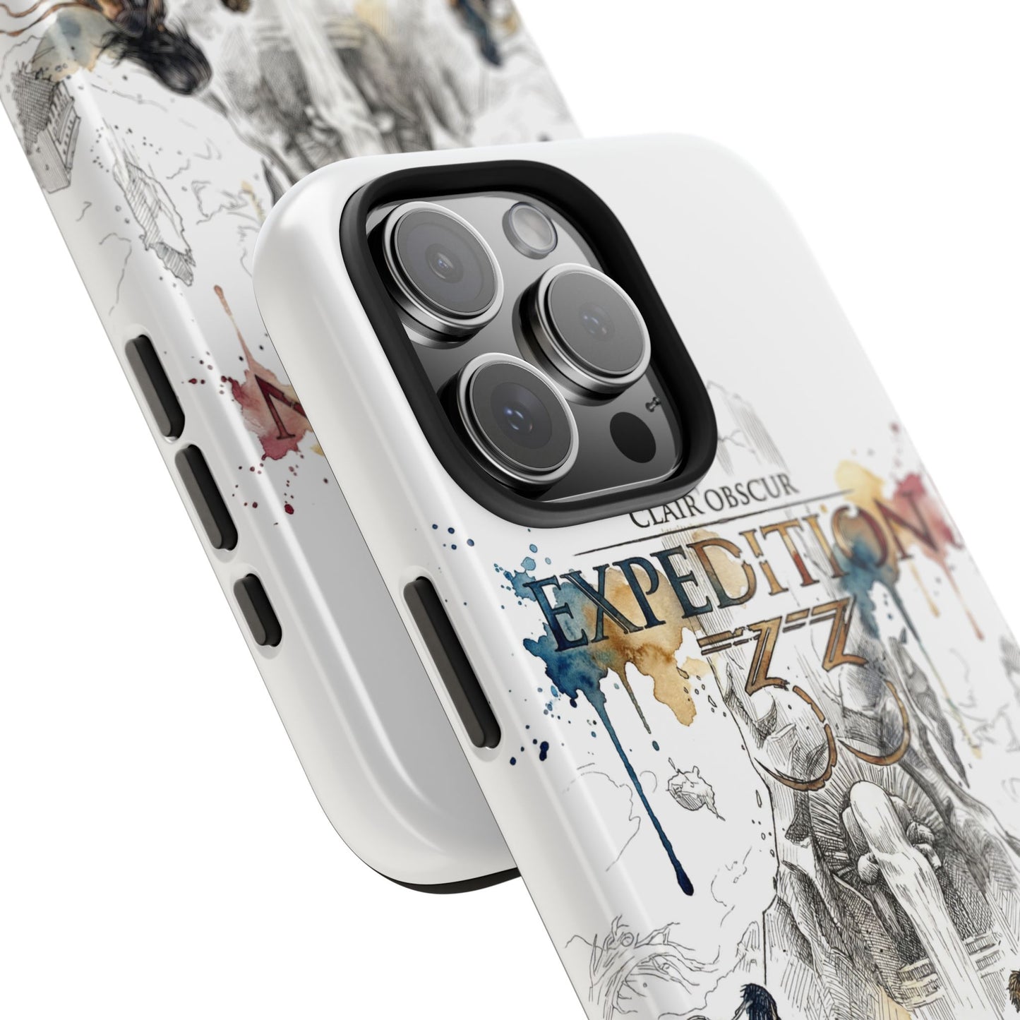 Tough iPhone Case — Clair Obscur:Expedition 33 Facing the Paintress Adventure Art Protective Cover