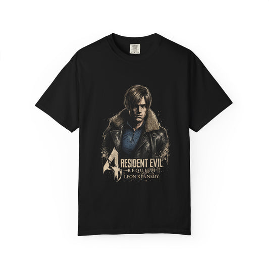 Leon S Kennedy Resident Evil Requiem Veteran Agent Action Design Premium T-Shirt