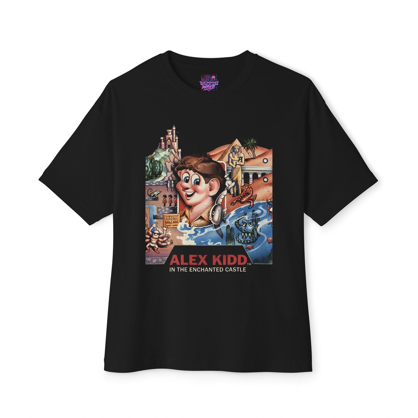 Alex Kidd Alex Kidd Gaming Graphic Tee Premium Oversized Unisex T-Shirt