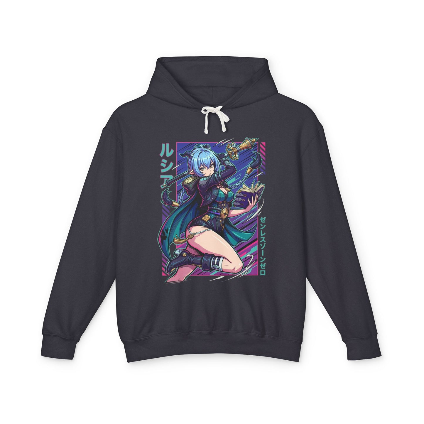 Zenless Zone Zero Lucia Elowen Vaporwave Prosthetic Unisex Premium Hoodie
