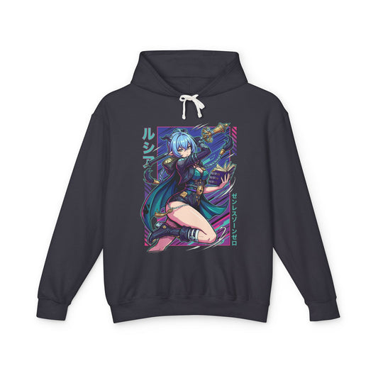 Zenless Zone Zero Lucia Elowen Vaporwave Prosthetic Unisex Premium Hoodie