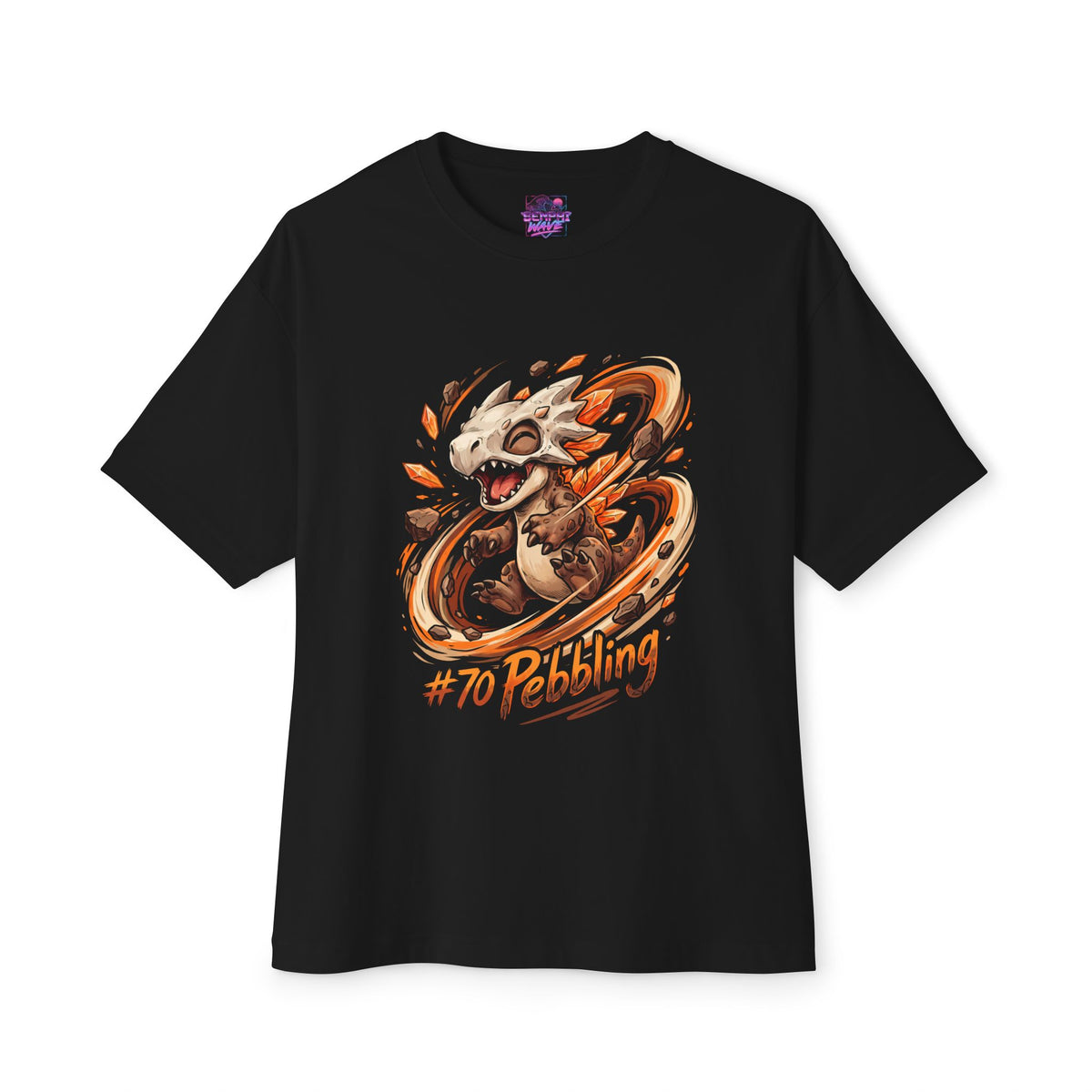 Pebbling Aniimo Elemental Burst Creature Art - Oversized Premium Tee