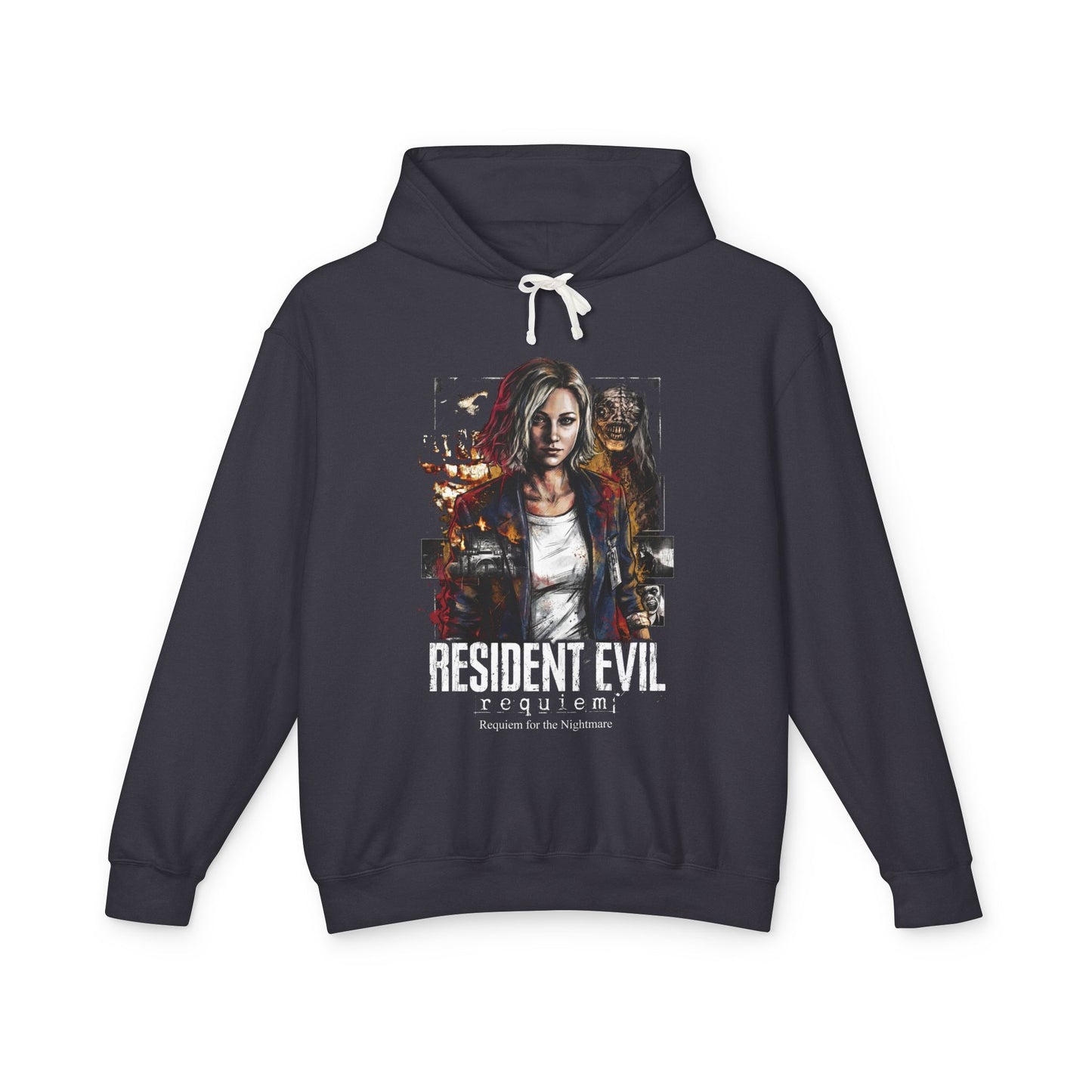 Resident Evil 9 Grace Ashcroft Fearful Expression FBI Design Unisex Premium Hoodie