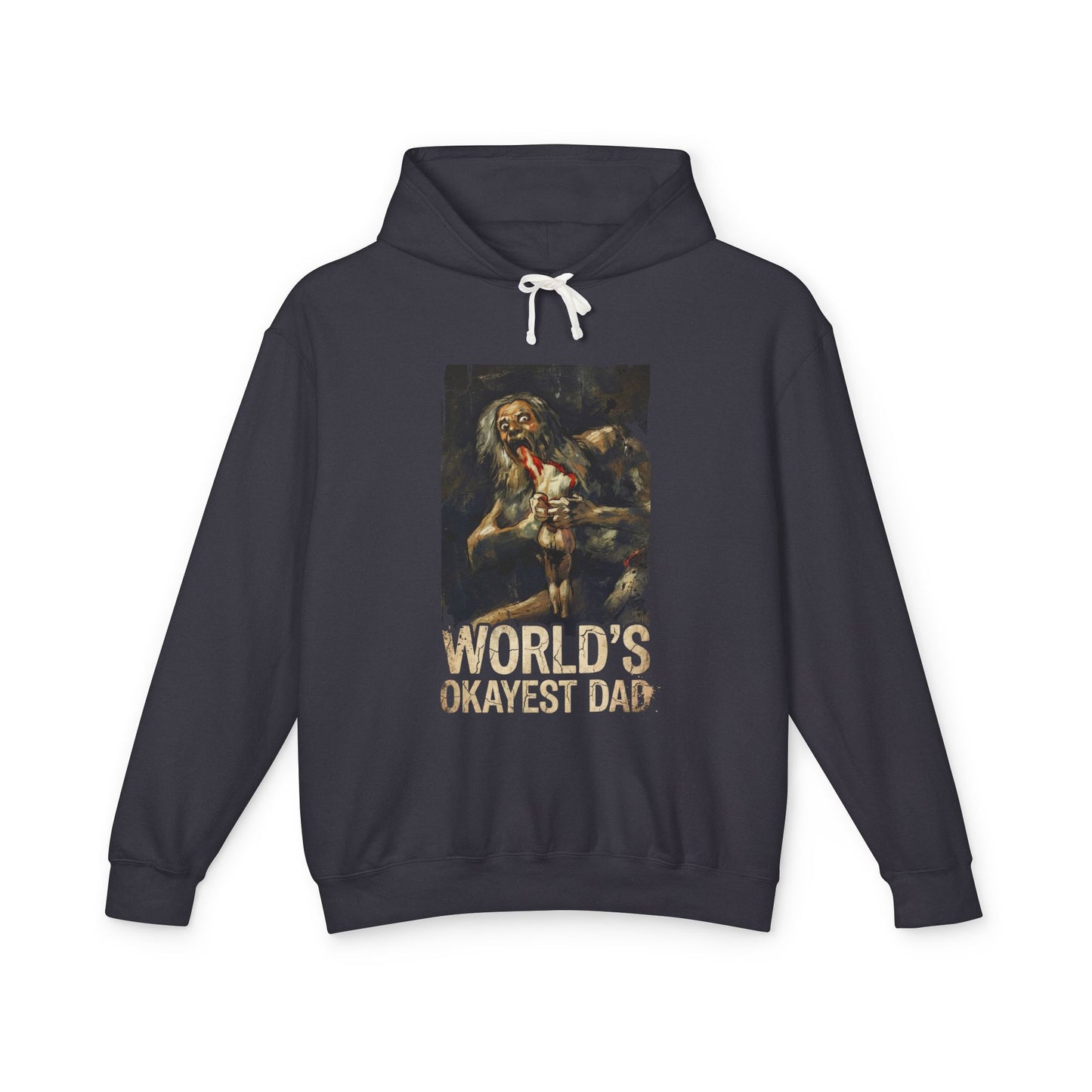 Saturn Devouring His Son Meme – Relatable Family Dinner Cursed Humor Devour me Daddy Unisex Premium Hoodie