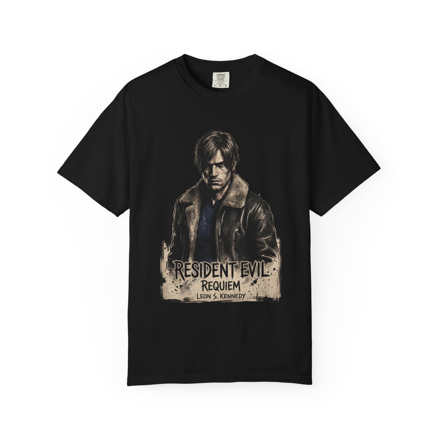 Leon Kennedy Resident Evil Requiem Older Design Gravel Charm Premium T-Shirt