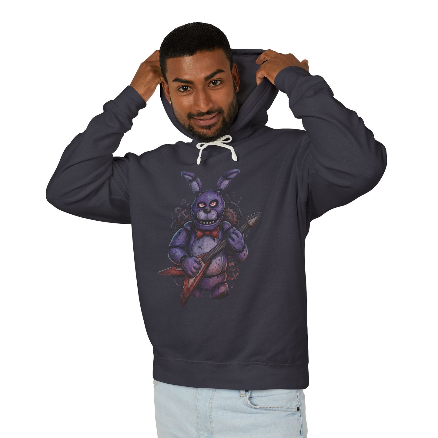FNAF Bonnie Classic Purple Rabbit Design Unisex Premium Hoodie
