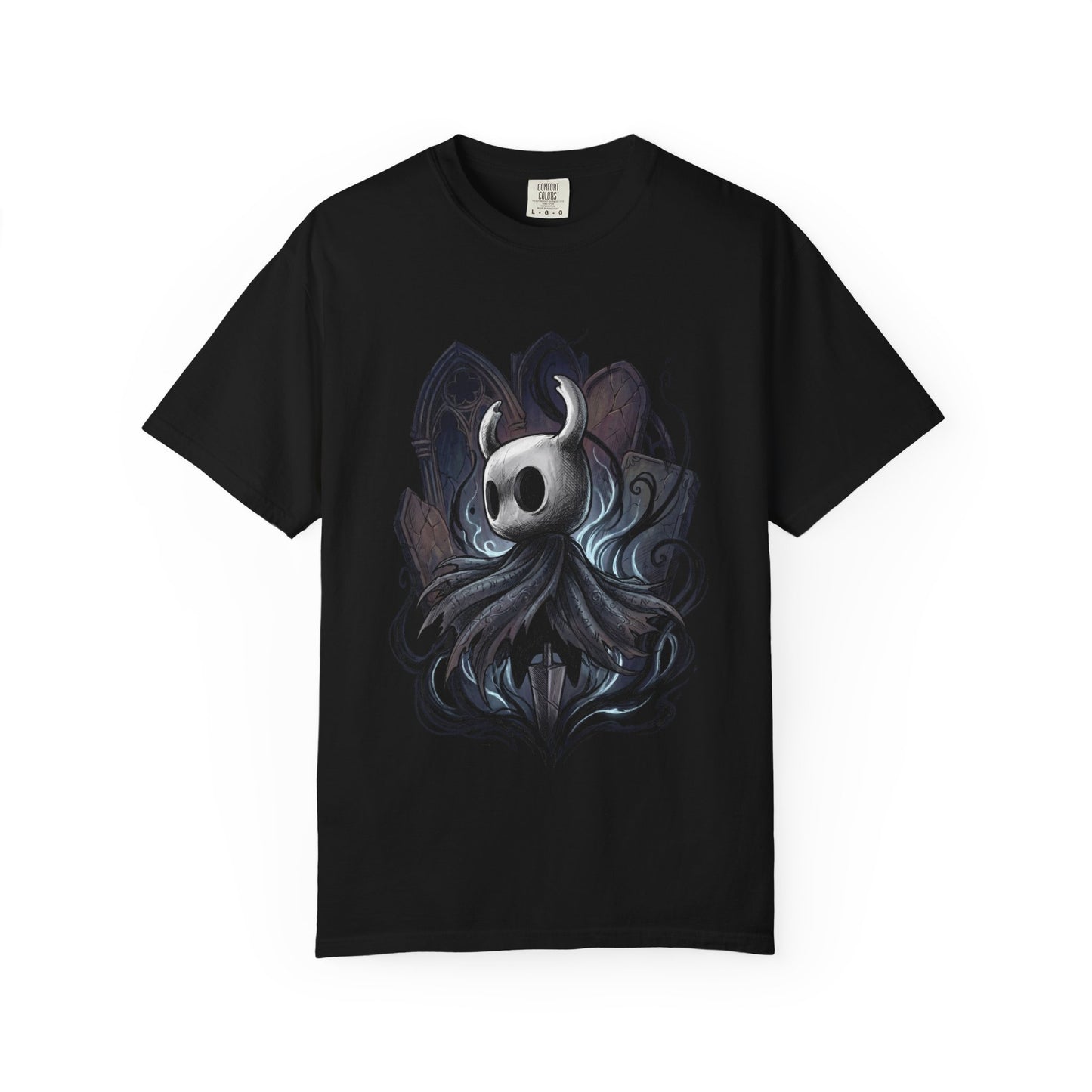 Hollow Knight Ghost Knight Nail Mask Silent Protagonist Design Premium T-Shirt