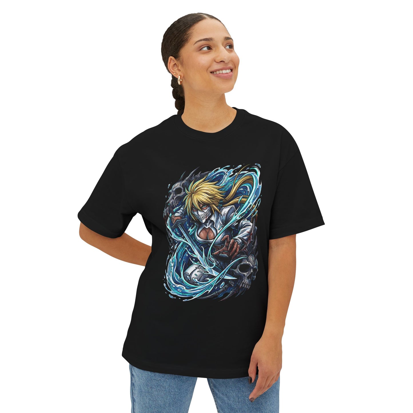 Bleach Tier Harribel Mask Remnants Portrait Premium Oversized Unisex T-Shirt