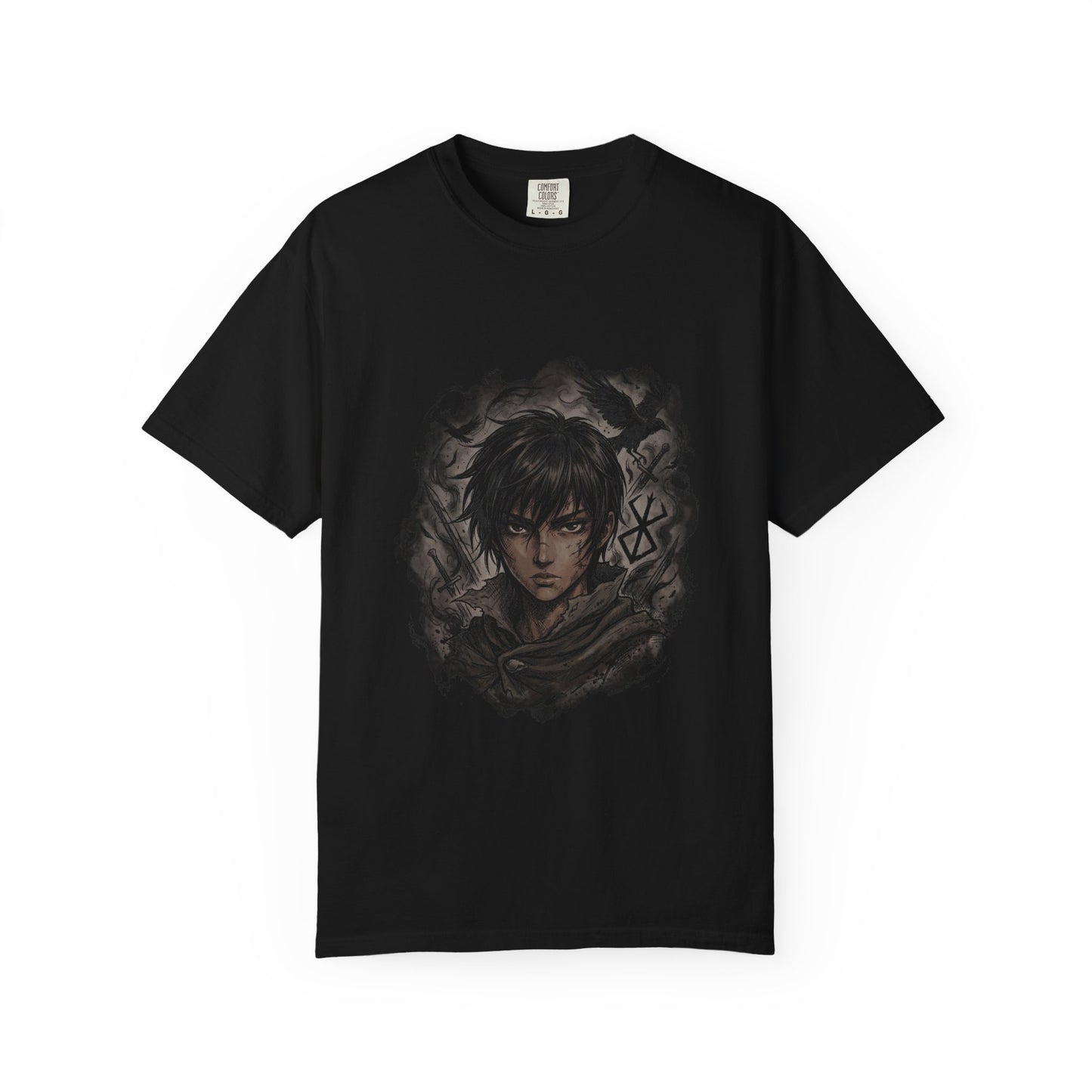 Berserk Casca Tomboyish Fighter Band Hawk Art Premium T-Shirt